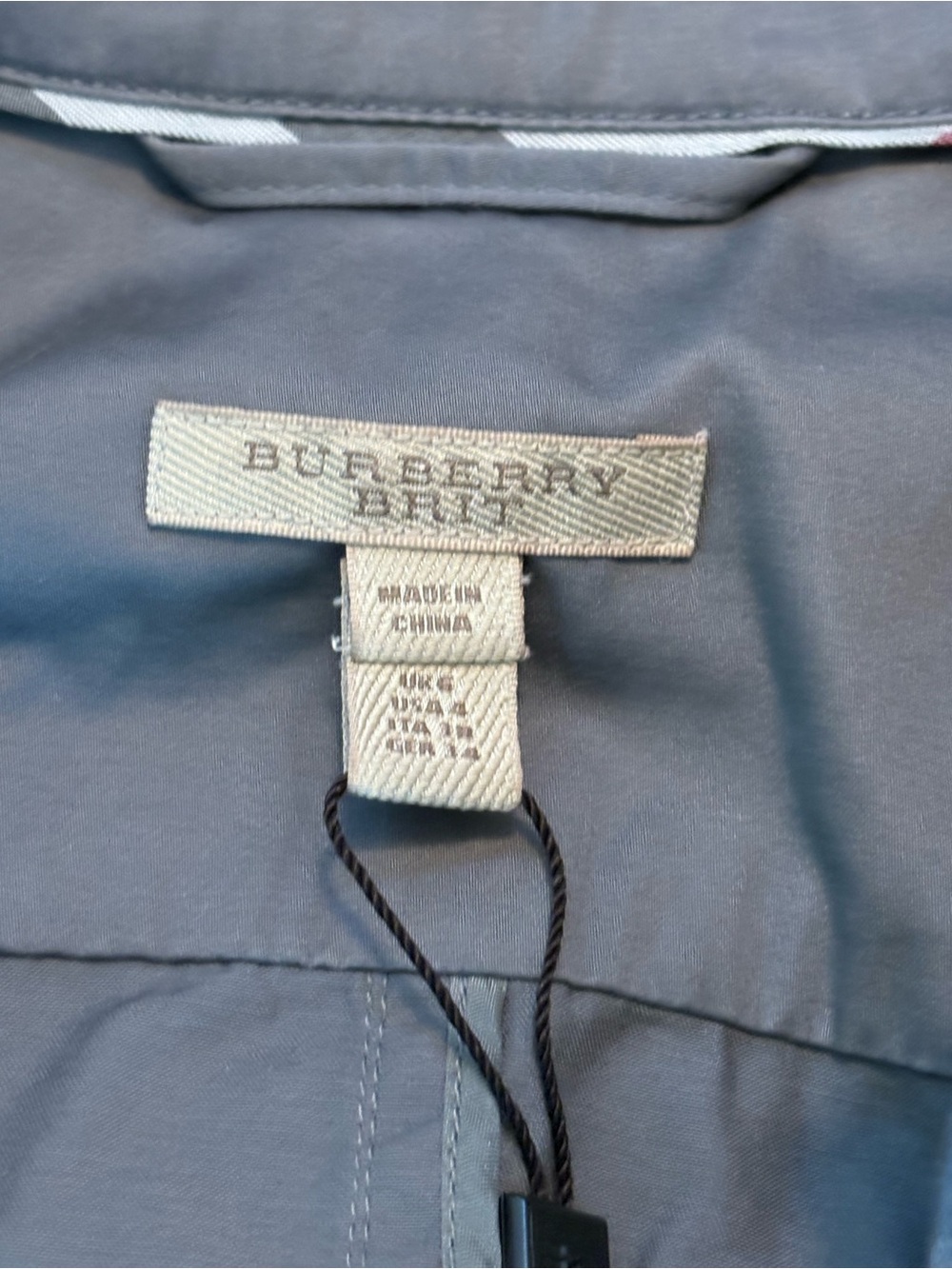 Burberry Brit Slate Gray Shirt Dress - Picture 3 of 7